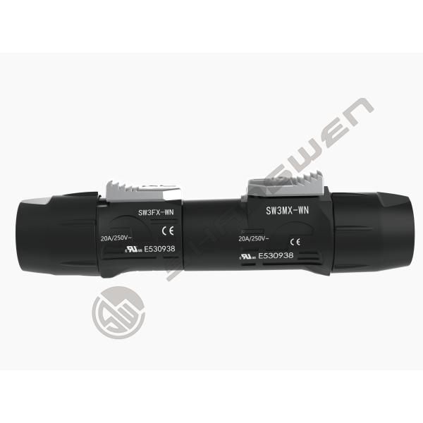 Industrial Male And Female Waterproof Power Connector Ip65 Outdoor