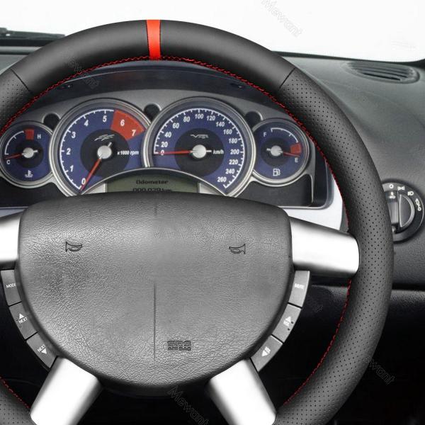 Mewant vegan leather steering wheel cover for Holden Commodore SV6 2004-2007 DIY car interior accessories