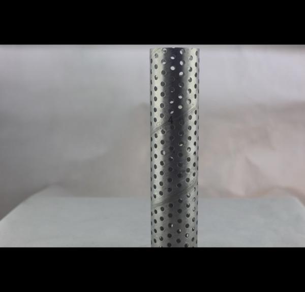 ASTM Perforated Exhaust Tubing Round Hole Welded Seam For Electronic Enclosures