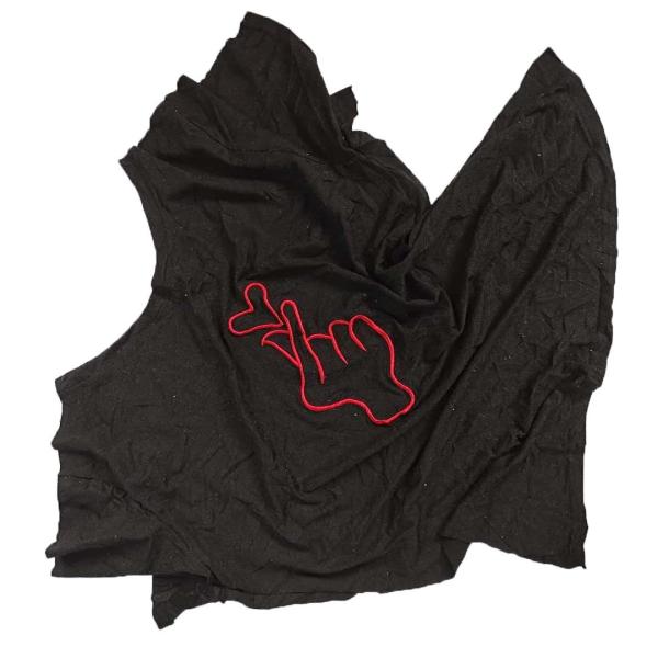25-55cm 90% Cotton  20kg Dark Colored T Shirt Rags