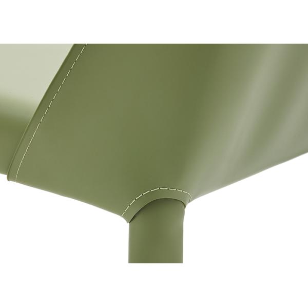 Upholstered Seat PU Dining Chairs 150kg Bearing Coffee Shop