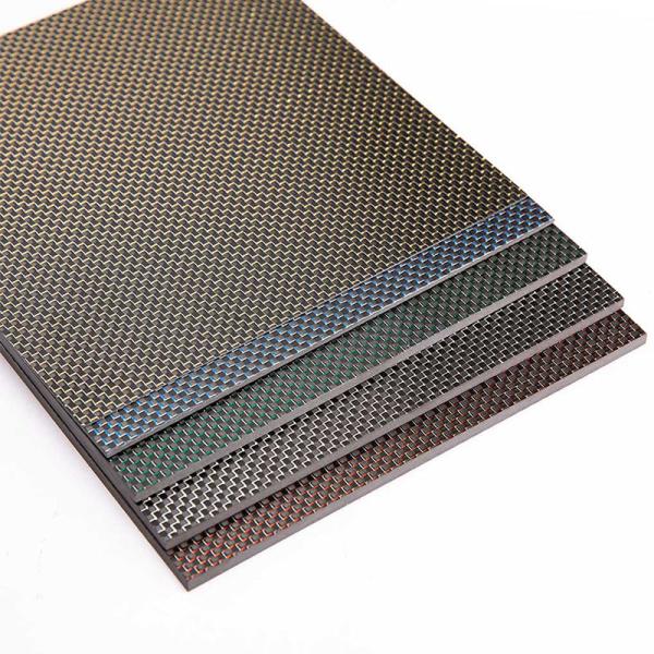 High Strength Type Customized Heat Resistant Carbon Fiber Sheet 500X500X1mm For Wall Panel