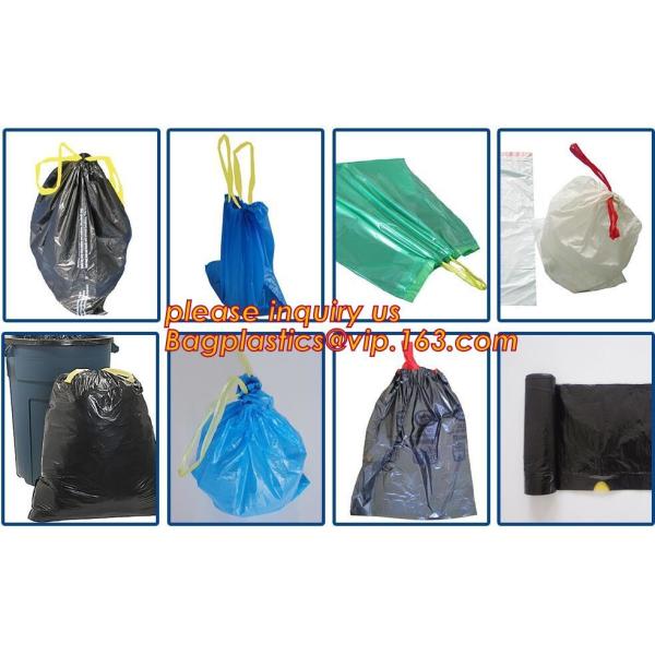 LDPE Drawstring Type Biohazard Waste Garbage Bag, HDPE Drawstring Type Biohazard Waste Garbage Bag, Isolation Infectious