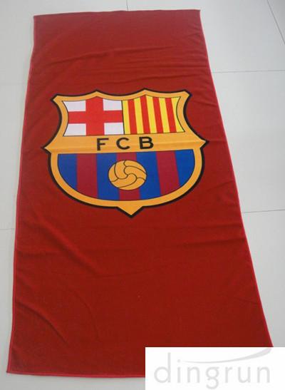 Colorful Suede Microfiber Swimming Towel , Quick Dry Logo Printed Microfiber Towel