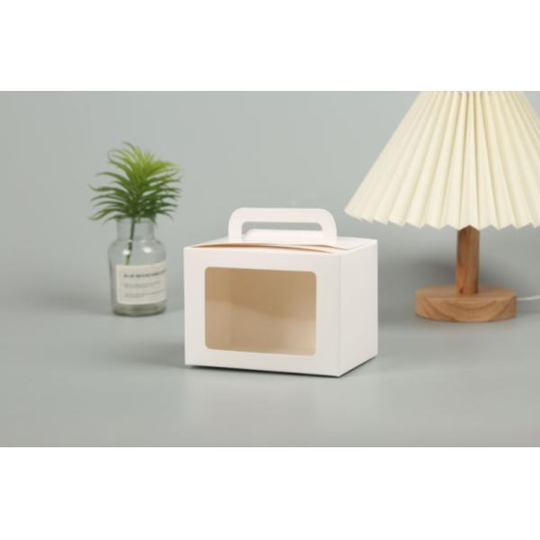 Kraft Paper Cookie Baking Candy Sweet Gift Packaging Box Clear PVC Transparent Window