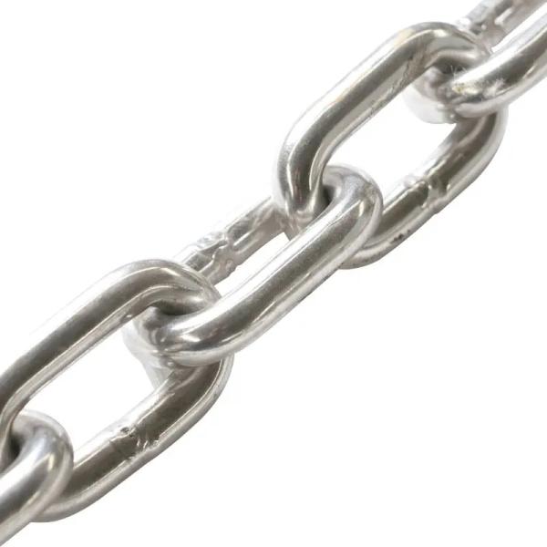 8mm Negro acabado 316 de acero inoxidable para barcos de anclaje de cadena estándar DIN766 para buques