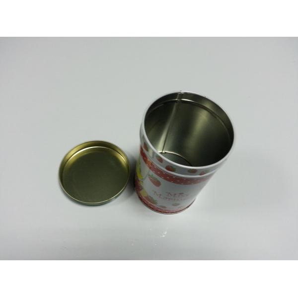 Airtight Cover Metal Tin Container , Coffe Gift Packing Tinplate Box