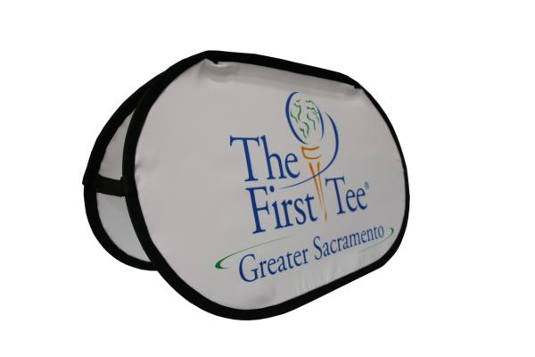 Foldable Display Stands For Exhibitions Horizontal Vertical Triangle Round Shape