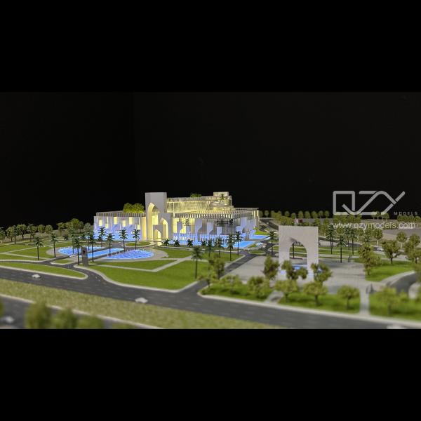 Edifícios conceituais Modelo de planejamento urbano 1/500 Projeto do Complexo do Tribunal de Doha