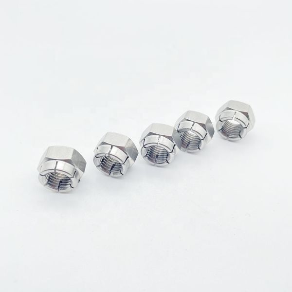 100% Inspection Before Shipment Custom Machining Stainless Steel Flexloc Top Lock Nuts for Heavy Vibration