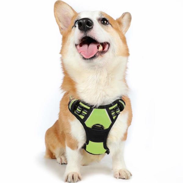 Adjustable Outdoor Large Dog Harness Vest 3M Reflective Oxford Material Unique Design