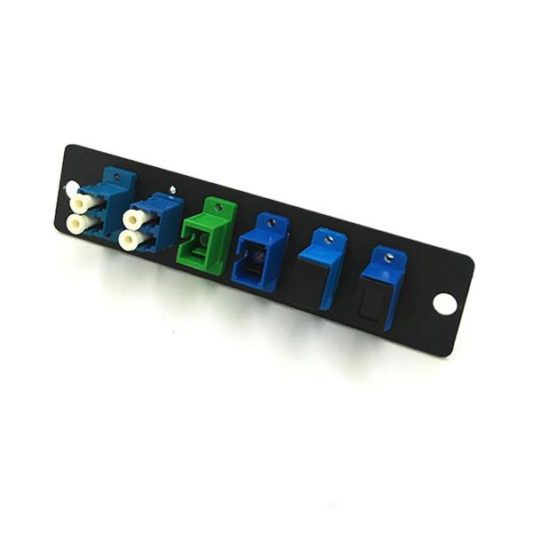 Multimode 6 Port Fiber Patch Panel Panel 12 Fiber LC Fiber Optic Adapter Panel