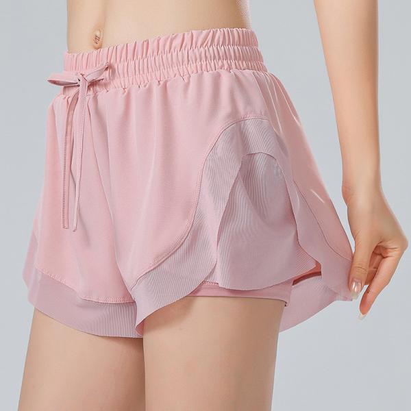 Short de corrida de formação da ioga dos esportes das mulheres de Custom Logo Workout Gym Jogging do fabricante da fábrica do Oem