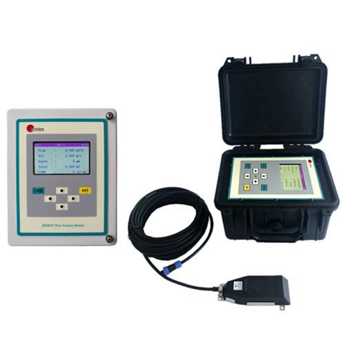 Wall mounted area velocity type open channel ultrasonic flow meter with RS485 modbus