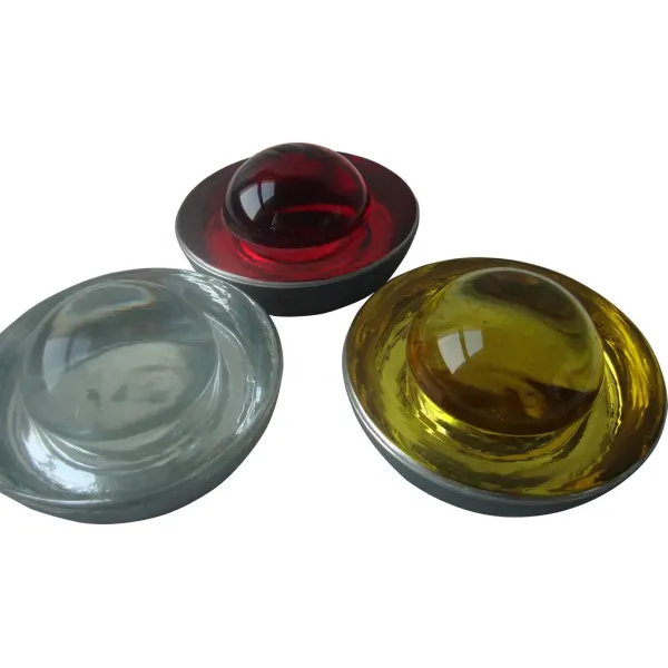 Road Stud reflective road marker  White High Compressvie Reflectors Tempered Reflective Glass Road Stud