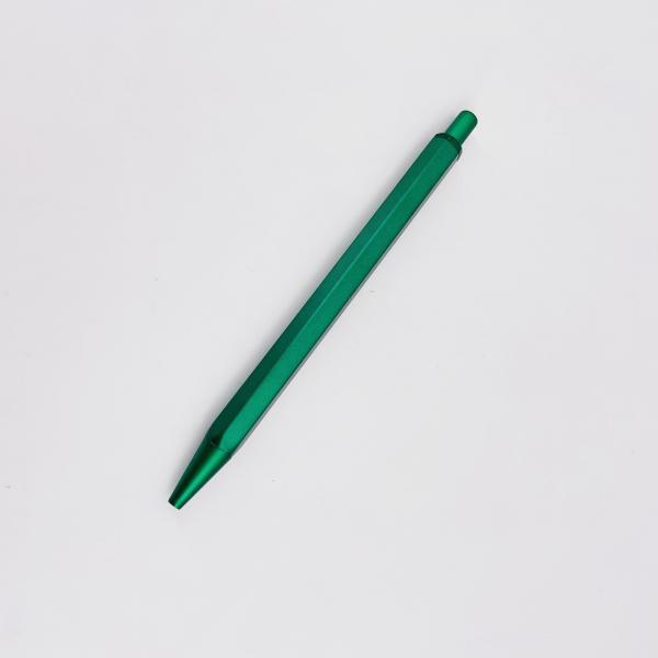 Classic Design Retractable Ball Pen Hexagonal Barrel Aluminum Press Ballpoint Pen