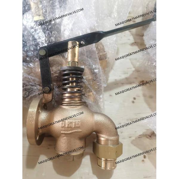 JIS F7398U 5K Marine Bronze Fuel Oil Tank Self-Closing Drain Valve