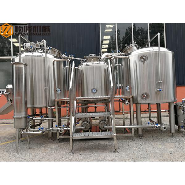 Stainless Steel Beer Making System 500L Capacity Brewhouse Steam Heating