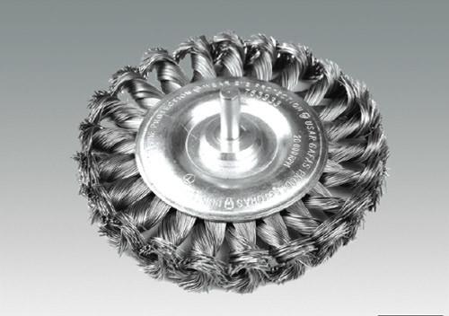 Knotted wheel brushesk with shan