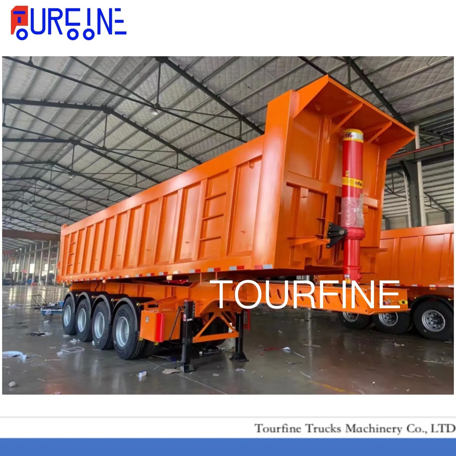 Heavy Duty 3 Axle 35 CBM Tipper Semi Trailer for Construction and Mining Applications