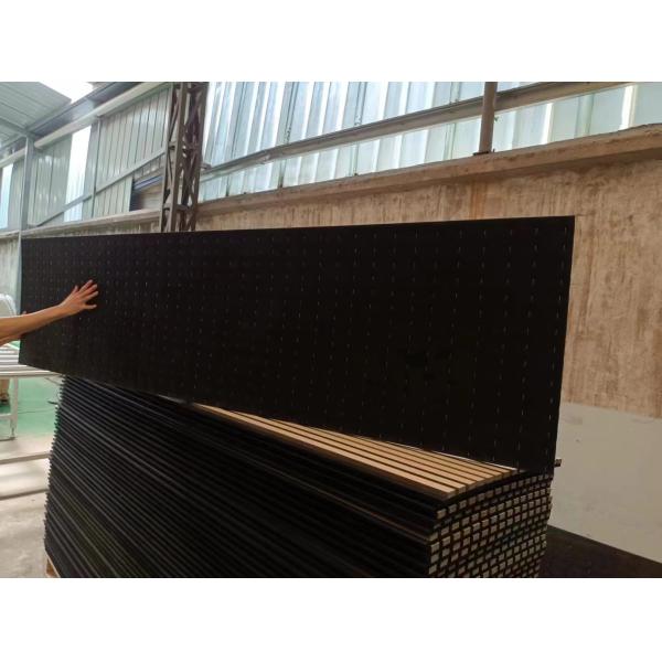 Modern Strip Acoustic Slat Panels Sound Absorbing Wall Panels Sustainable