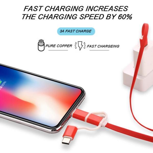 Extendable кабель Chargeing данным по USB 2,0 1.1m на Iphone 13 Xiaomi 11