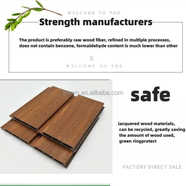 Ширина 200 мм WPC без краски Большие стеновые доски для бамбуковых деревянных стеновых панелей