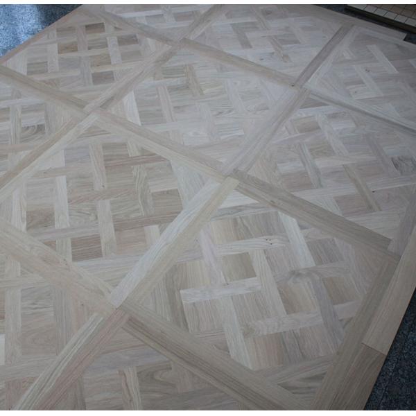European Oak Versailles Wood Floor Panels Unvanished 600 X 600MM