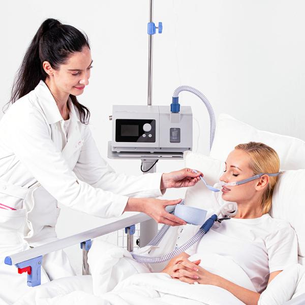 BMC H-80A Neonate Newborn 2L~80L/Min HFNC Respiratory Humidifier Medical With Trolley