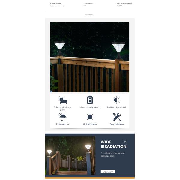 свет штендера СИД 4.5W солнечный для украшения сада двора дворов