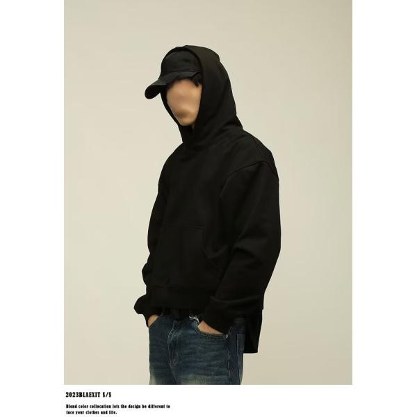 Men's Fleece Hoodie Cotton Heavy Weight Cropped Shoulder Boxy Tracksuits Hoodies For Men
