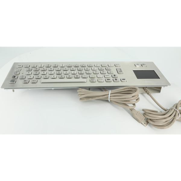 Panel Mounting Metal Industrial Keyboard With Touchpad For Self Service Kiosk