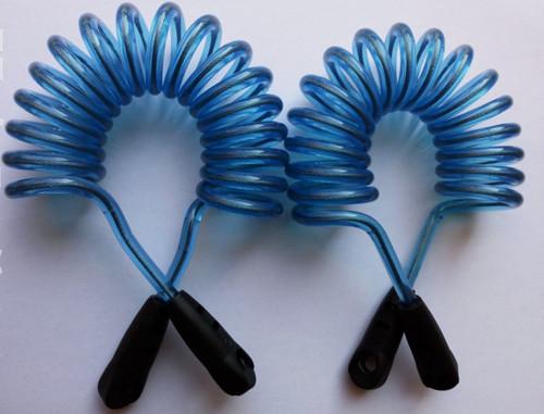 Hot Selling Transparent Blue Baby Safety  Retractable Anti-lost Walking Belt