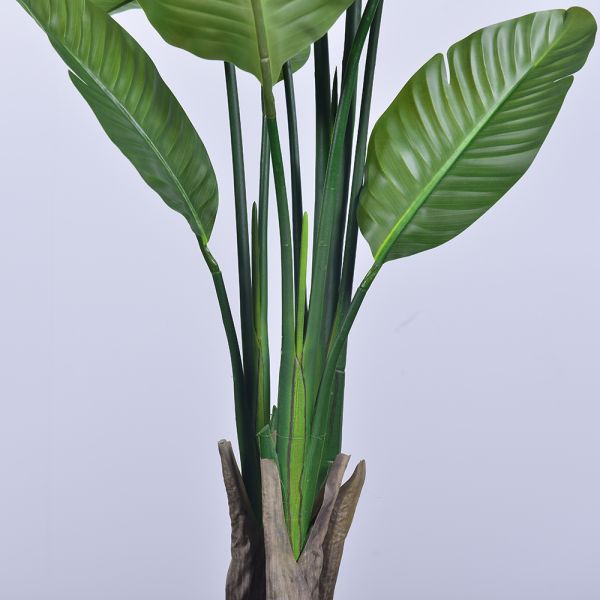 Large Real Touch Artificial Traveler's Banana Tree | Lifelike Faux Traveler's Palm Tree for Tropical Indoor & Office Decor