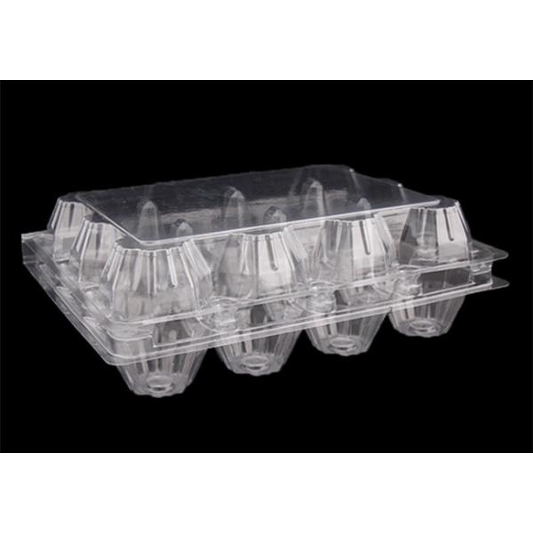 12 Cavities Disposable Plastic Egg Tray PET 3x4 Clear Plastic Egg Cartons