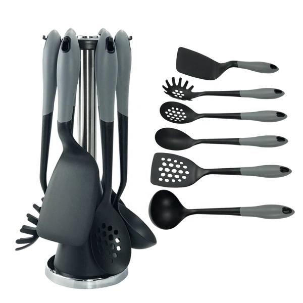 Best Kitchen Utensil Set 7PCS Sustainable Nylon and Customized Cocina Utensilios