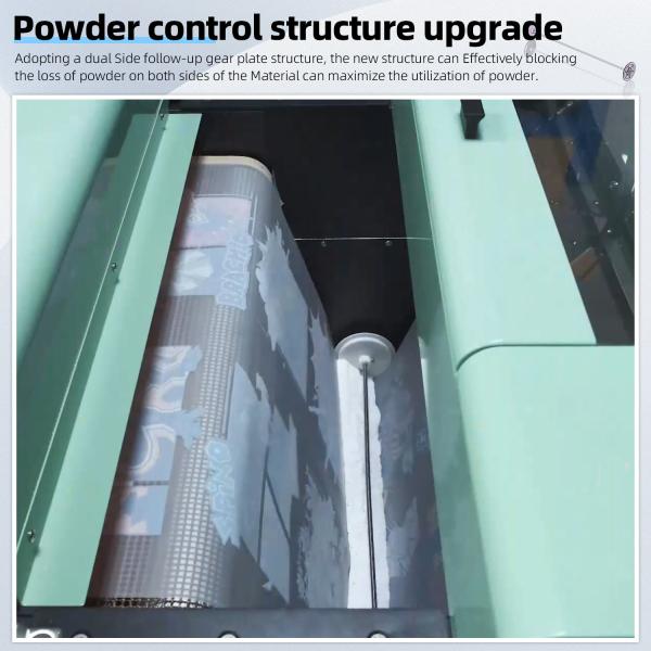 A1 DTF Pulver Shaker e Secador Máquina de agitação automática para impressora DTF de 24 polegadas