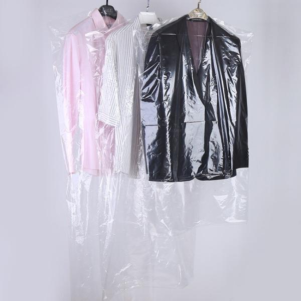 20pcs Plastic Clothes Dust Covers Hanging Storage Bag PVC Plant Fiber Type Proof Garment Bags for Home Dry Cleaners