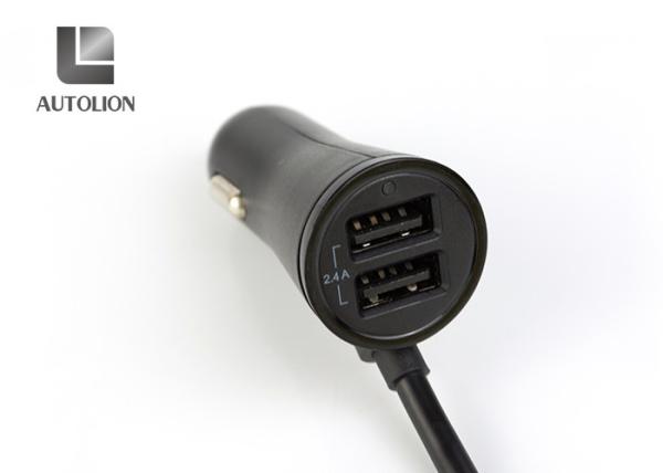 Micro 4 Port Wireless Car Charger , Wireless Dual Usb Car Charger For Mobiles