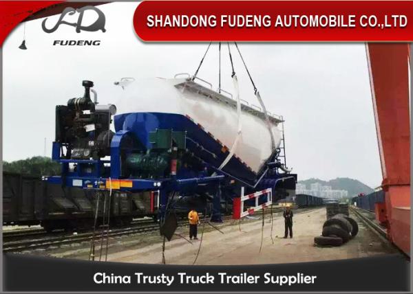 Double Axles Cement Tank Trailer With Mechanical Suspension, 30CBM Cement Trailer