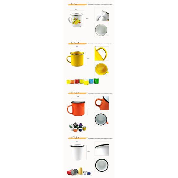 C Shape Handle Enamel Round Noodle Pot 0.5mm Thickness Diversion Port Type