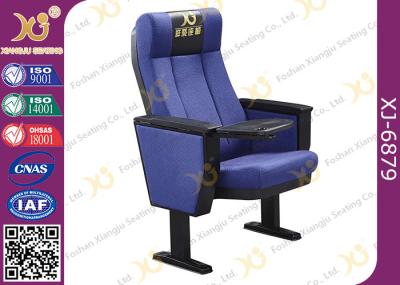 School Conference Hall / Theatre Seating Chairs PU Armrest High Back Cushion