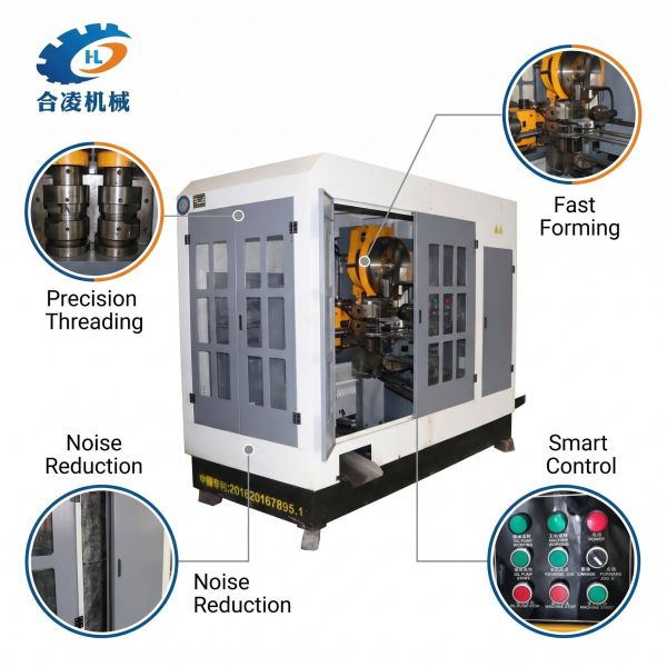 Roller Type Thread Rolling Machine-High Precision Automatic Motor-Driven Bolt Screw Processing Equipment Heling Machinery