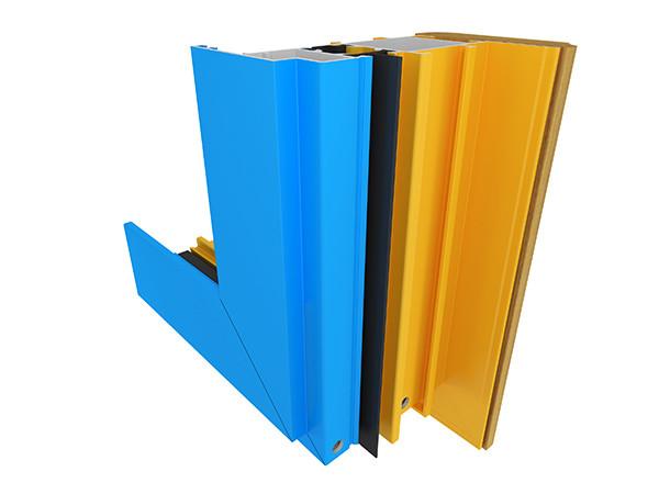 IS09001  1.4mm Wood Grain Thermal Break Extrusion  Chemical Polishing