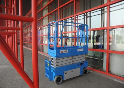Mini Hydraulic Drive Hydraulic Platform Lift , Scissor Lift Cart 12m Movable 30% Gradeability