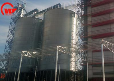 Escaninho de aço da grão da farinha das tapiocas do metal, silo de grão da exploração agrícola da base completa do cone grande