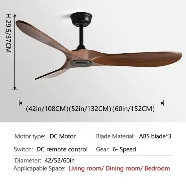 Luxury Ceiling Fan Light Remote LED Electric Fan Light with glass lampshade metal Stealth Fan Light (WH-VLL-28)