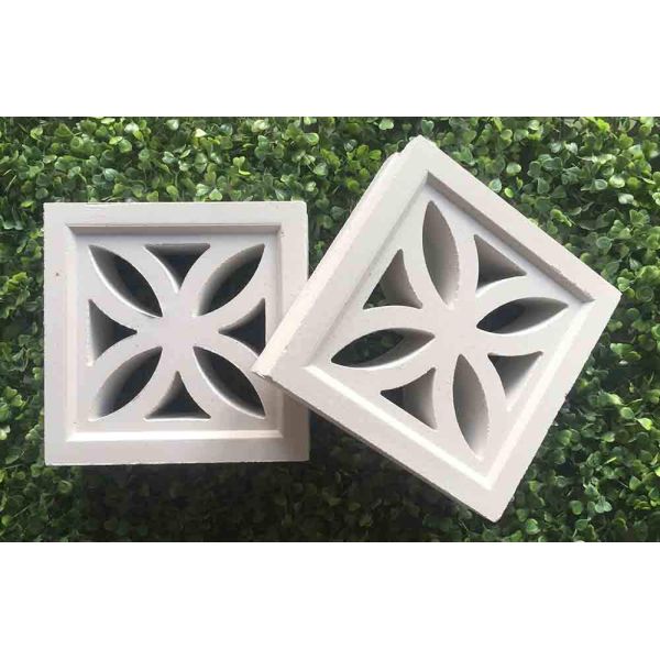 Villa Wall Facade Brick Hollow White Concrete Screen Blocks
