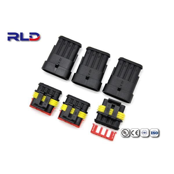 Низкочастотный водоустойчивый электрический Pin Pin 3 соединителей 2 штепсельной вилки PA66