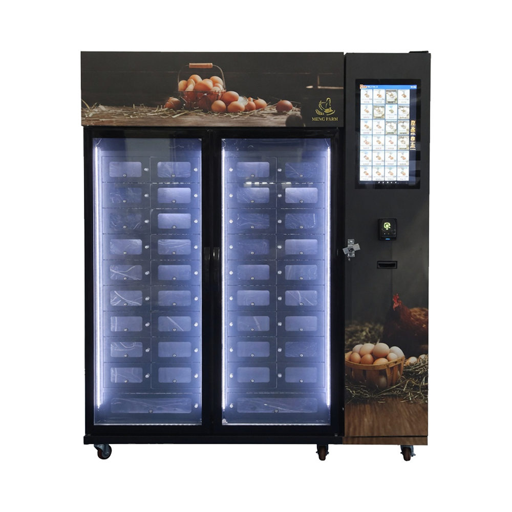 Smart Locker Vending Machine for Agricultural Products with Dual Temperature Storage